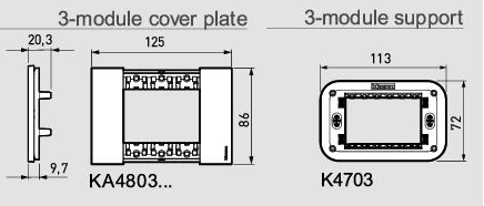 Рамка 3 мод. цвят Крем (Sand) Living Now Bticino